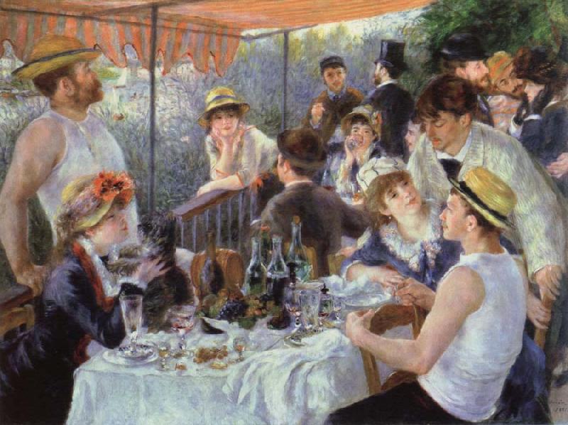 Pierre-Auguste Renoir luncheon of the boating party oil painting image